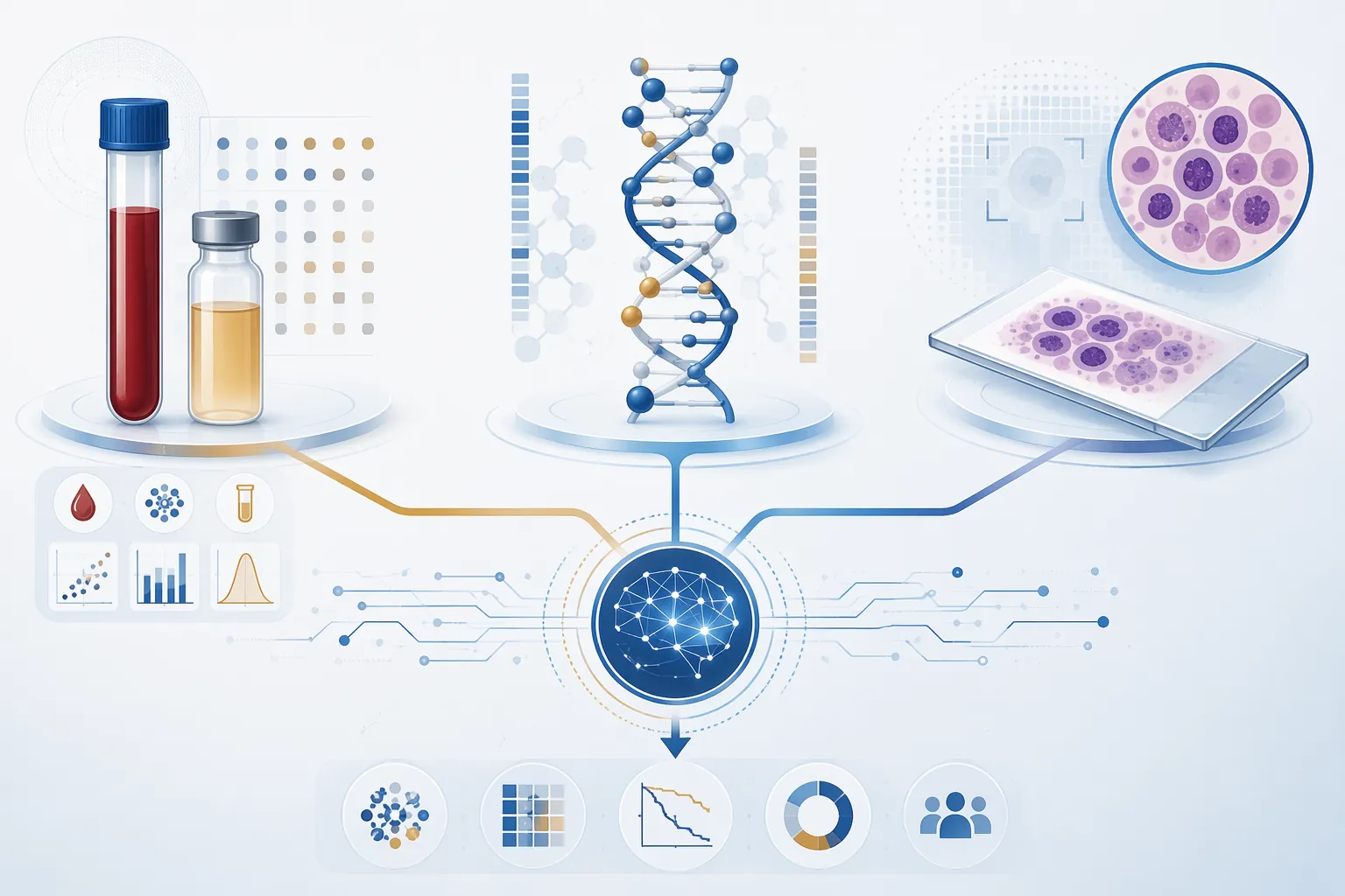 Comparison of AI leukemia diagnostic approaches using routine labs, methylation, and blood-smear images