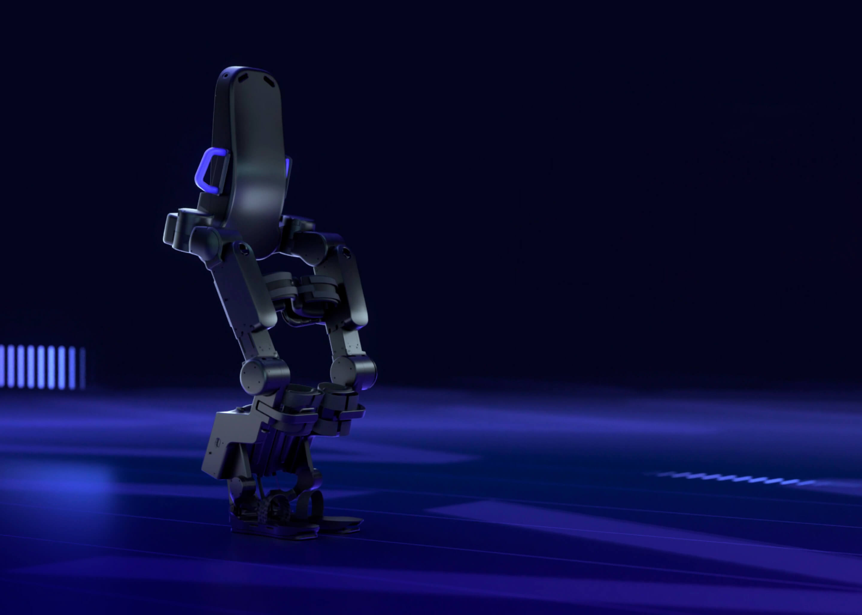 Wandercraft Atalante X self-balancing exoskeleton in a rehabilitation facility