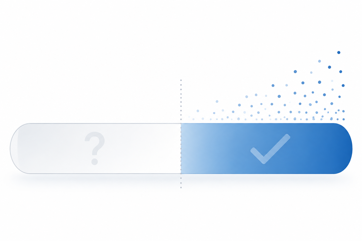 Split evidence graphic contrasting an unfilled age group with no evidence and a filled bar representing retrospective evidence