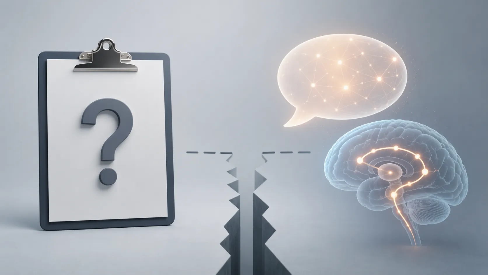 Clinical evidence gap between support questions and AI conversation tools