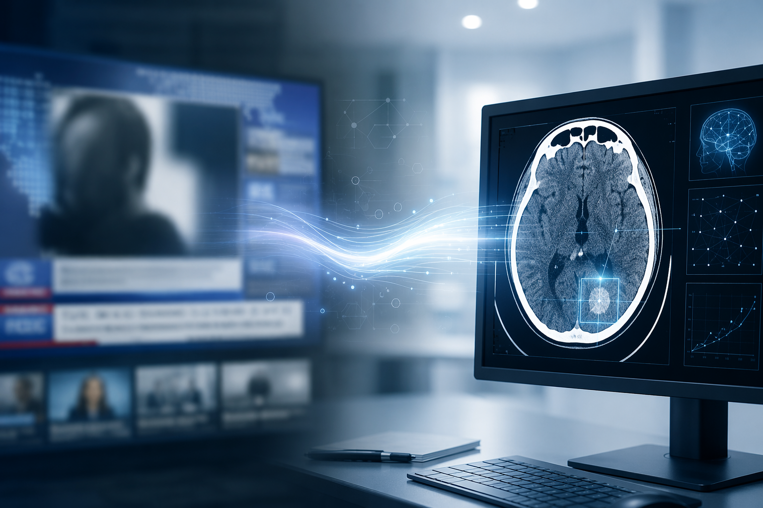 Public attention after celebrity news connected to AI-assisted CT brain imaging