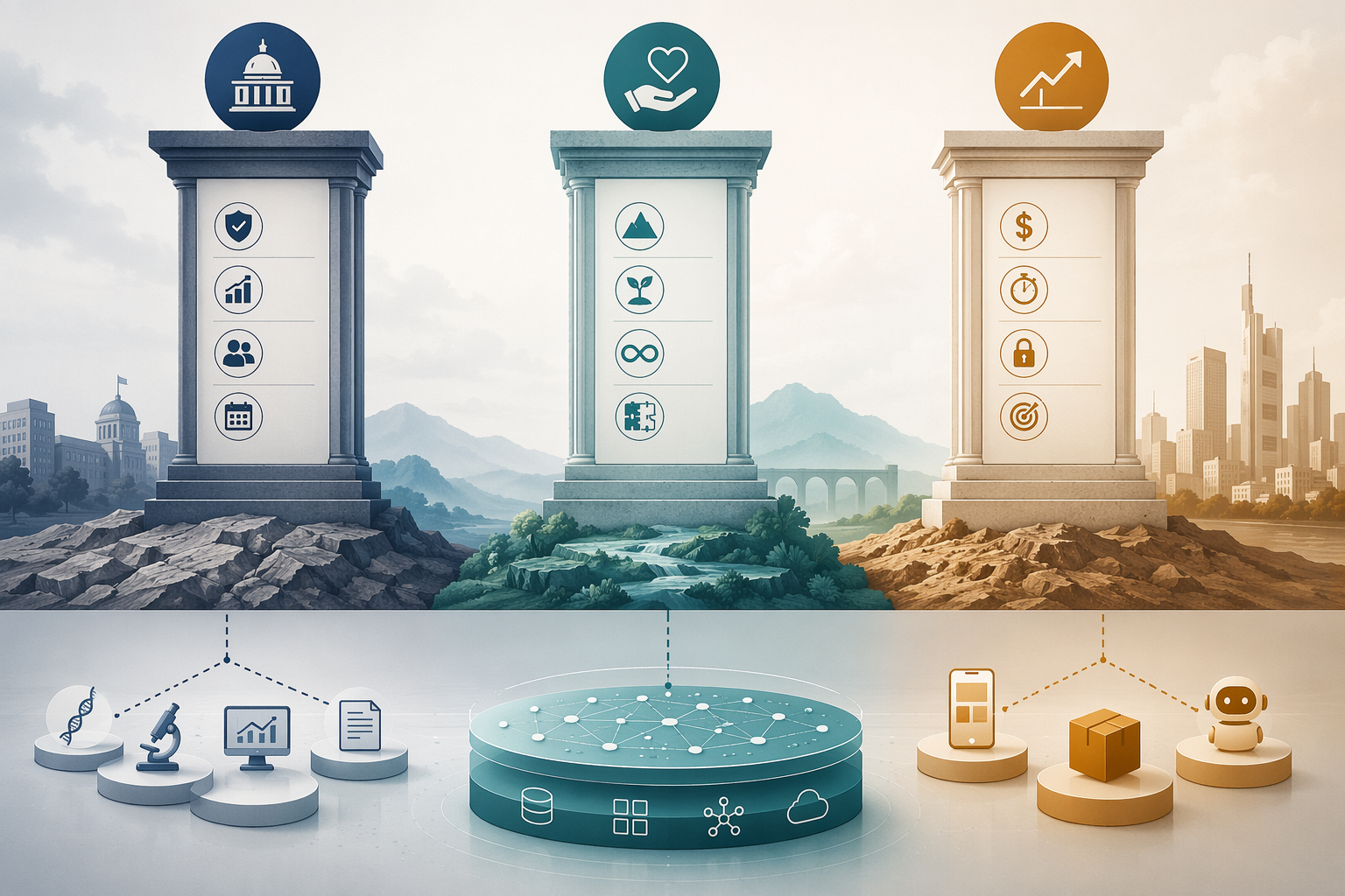 Comparison framework of government, philanthropic, and venture capital funding pathways for healthcare AI infrastructure