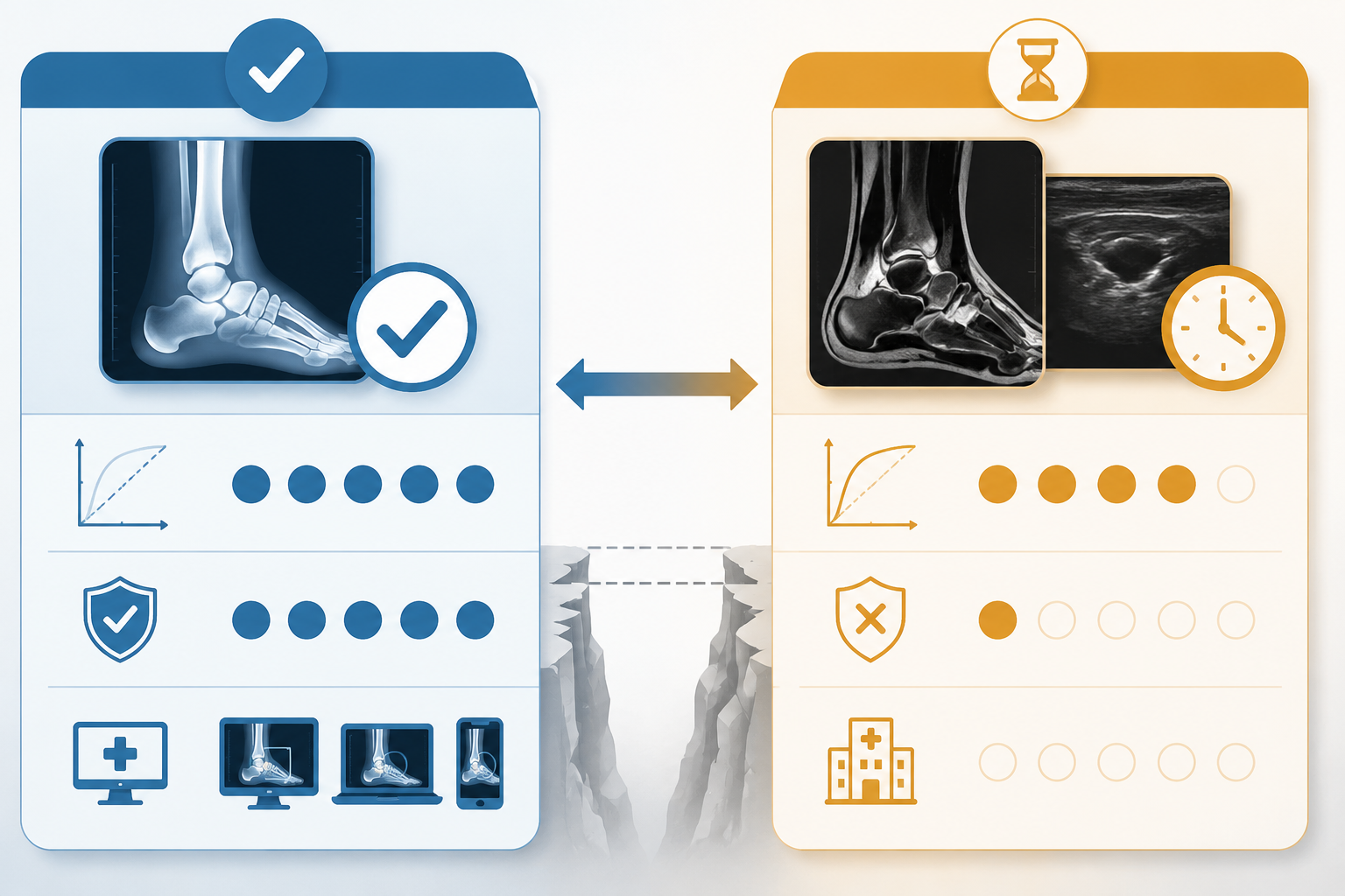 Comparison of clinical readiness between fracture AI and ligament or tendon AI