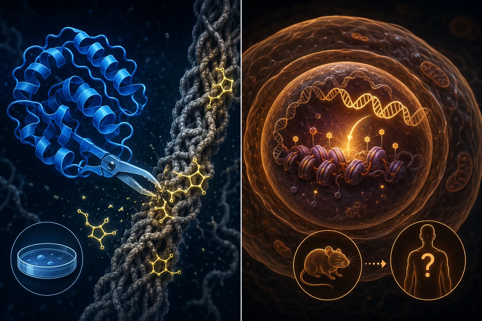How do CMLase and ER-100 compare on aging reversal evidence?