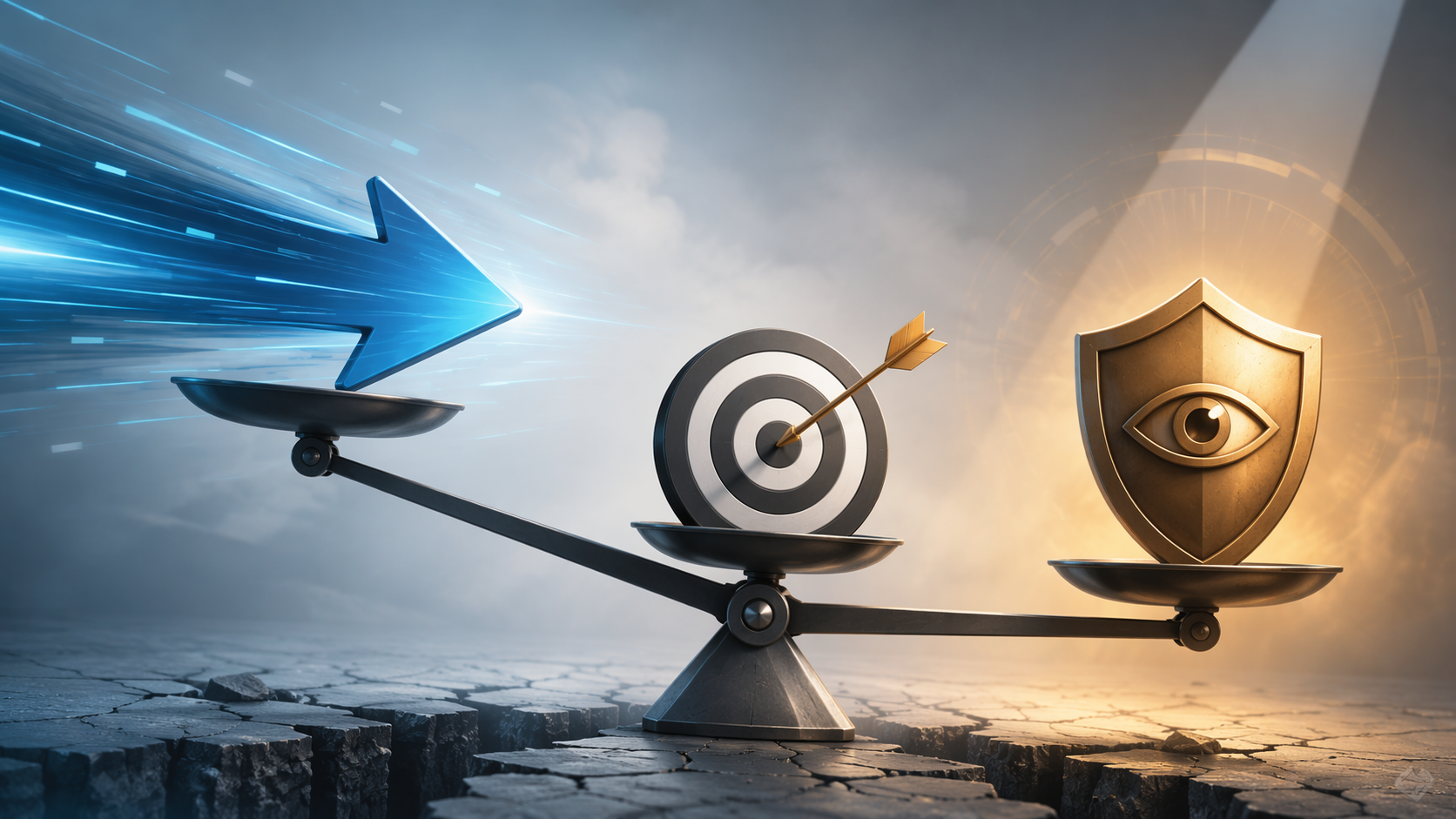 Speed, accuracy, and accountability shown in an unstable balance