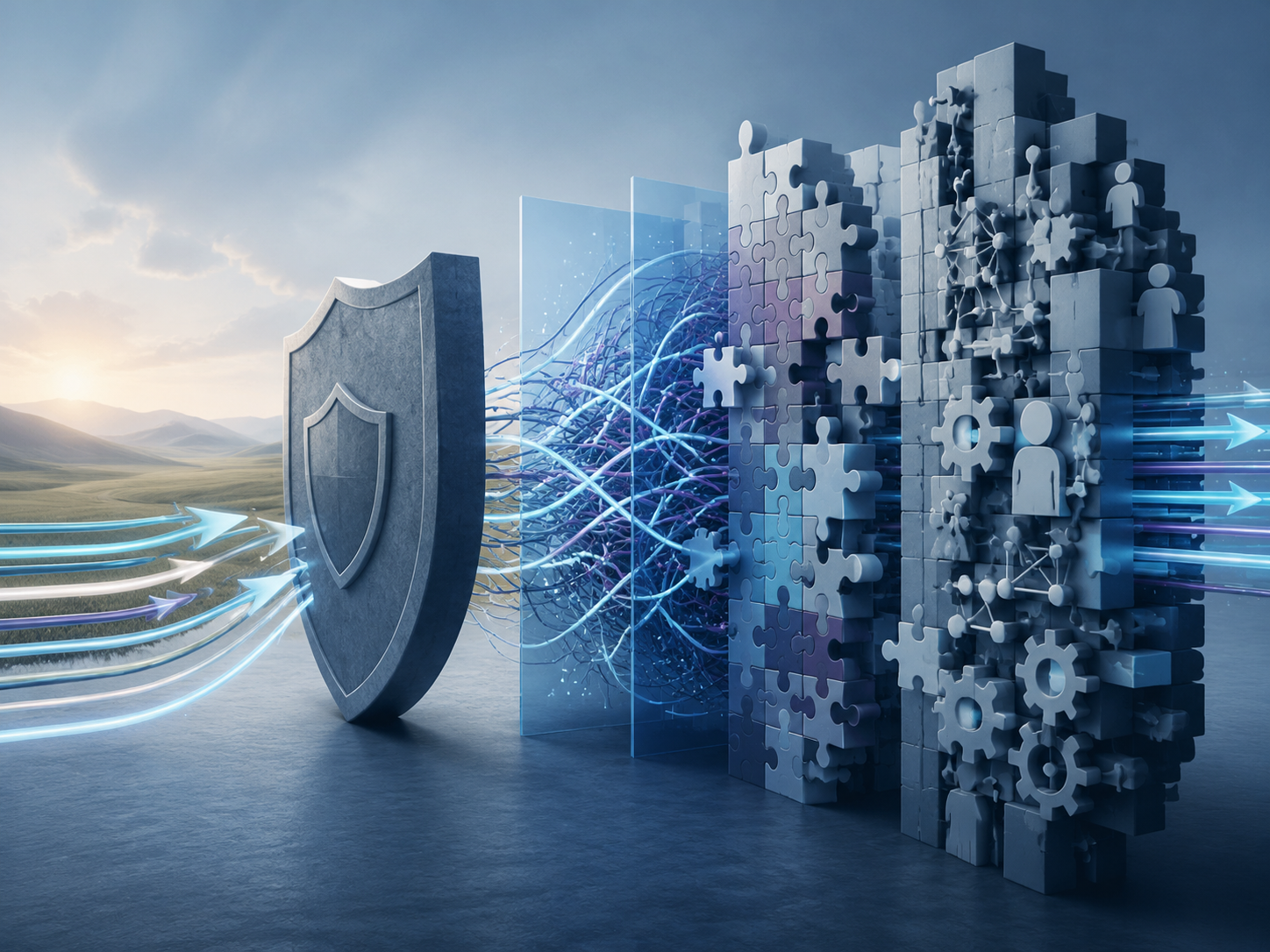 Evolution of AI implementation barriers from safety concerns to data quality, integration, and governance complexity