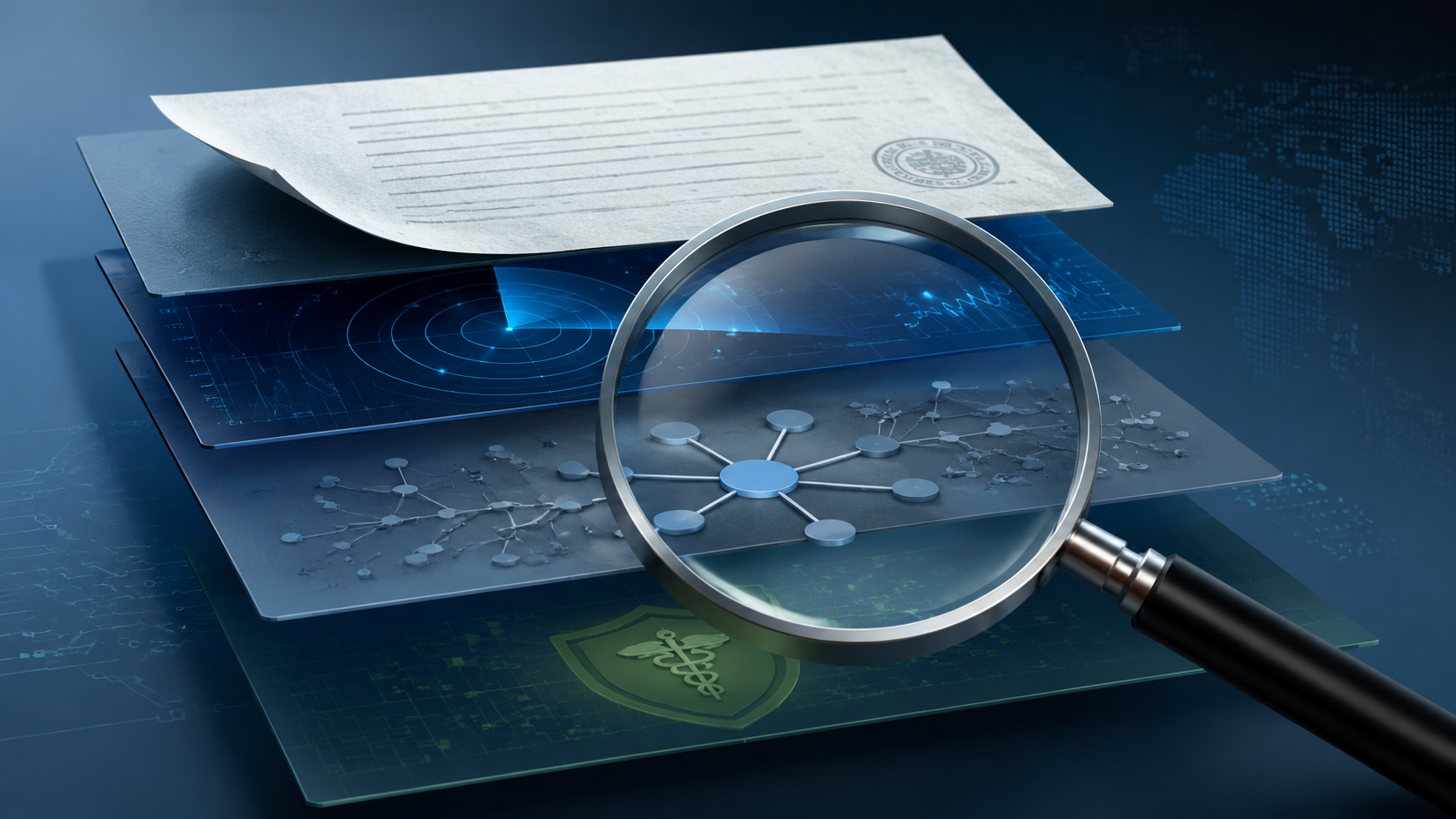 Layered vendor risk assessment with contract, monitoring, third-party dependency, and healthcare compliance layers